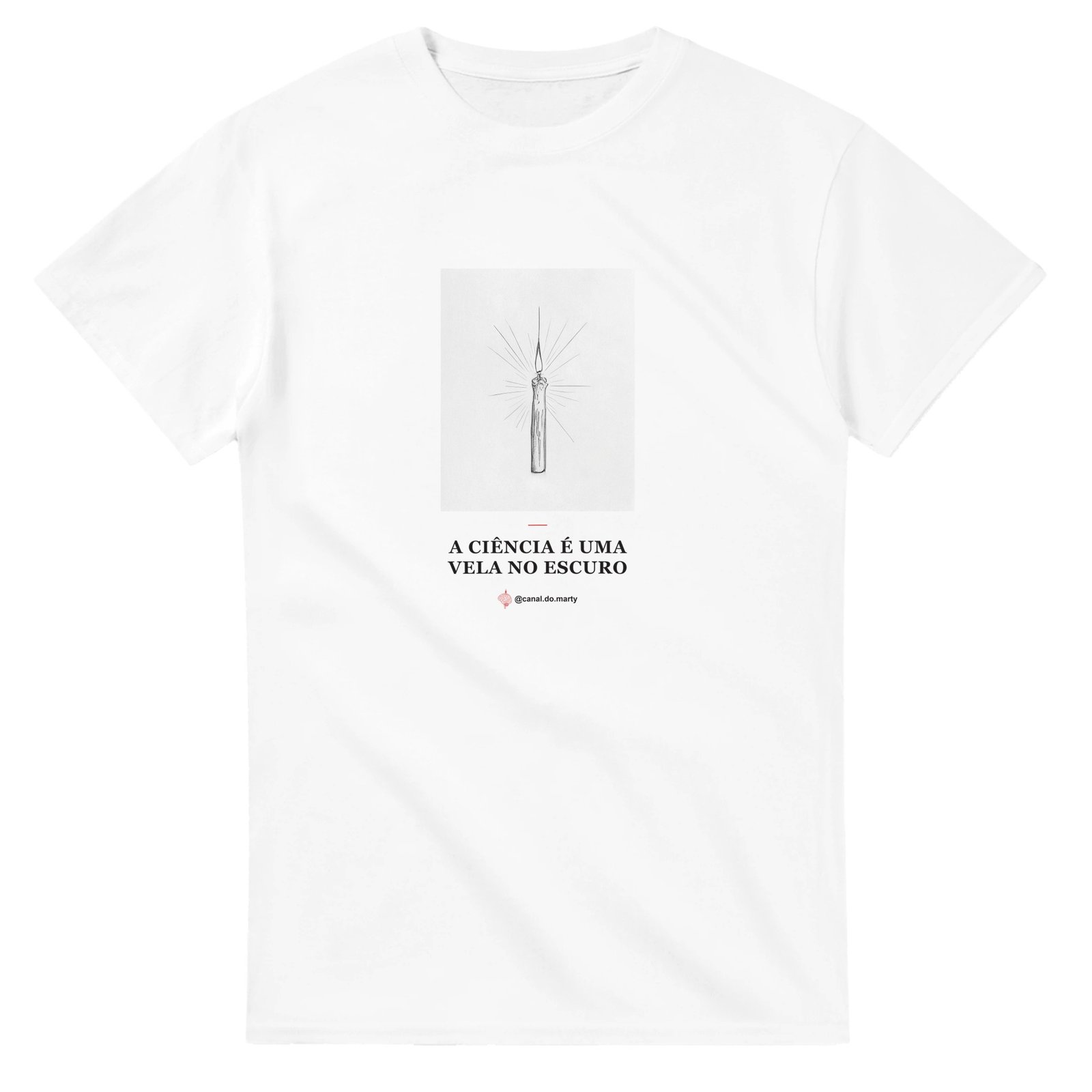 Camiseta "A Ciência é uma Vela no Escuro" — Carl Sagan | Ateísmo